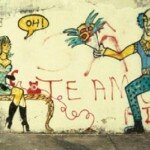 Graffiti feito por Alex Vallauri